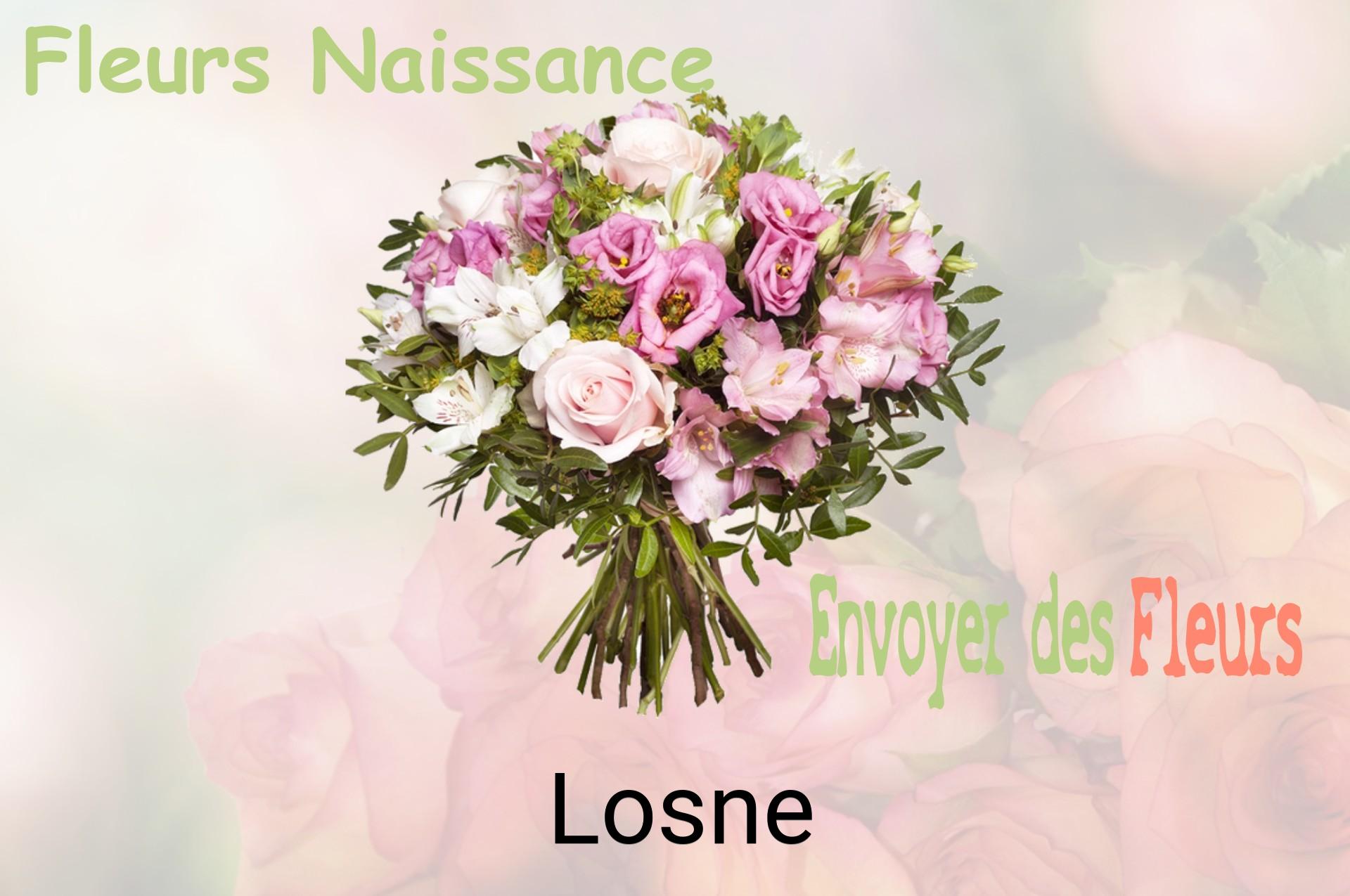 Bouquet de fleurs de naissance livré à Losne